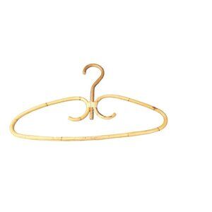 Vintage 70s Boho Bamboo Cane Rattan Clothes Hanger